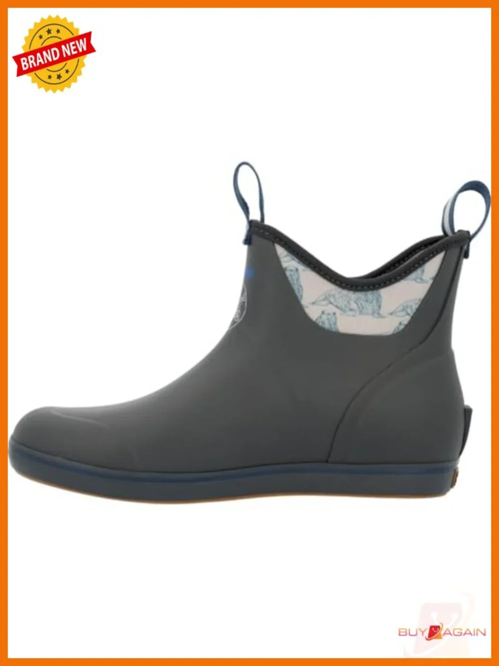 6in Ankle Rain Boot - Waterproof Pull-On Slip-Resistant Mesh Liner